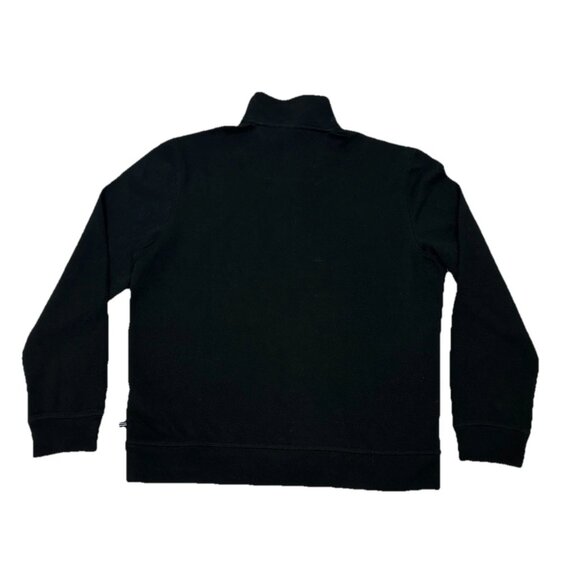 Nautica Quarter-Zip Fleece Sweatshirt - True Black - Medium - NWT - Picture 9 of 11